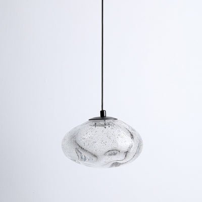 Modern Simplicity Glazed Glass Hardware Round Air Bubble LED Pendant Light For Bedside