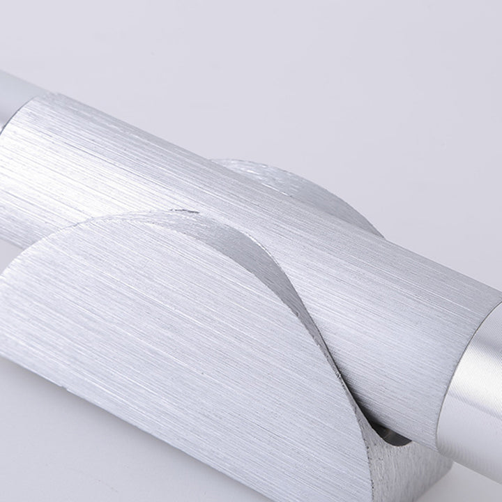 Contemporary Industrial Aluminum Acrylic Strip Brushed Turnable LED Wall Sconce Lamp For Hallway