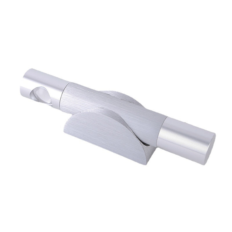 Applique murale LED orientable en aluminium acrylique brossé industriel contemporain pour couloir 