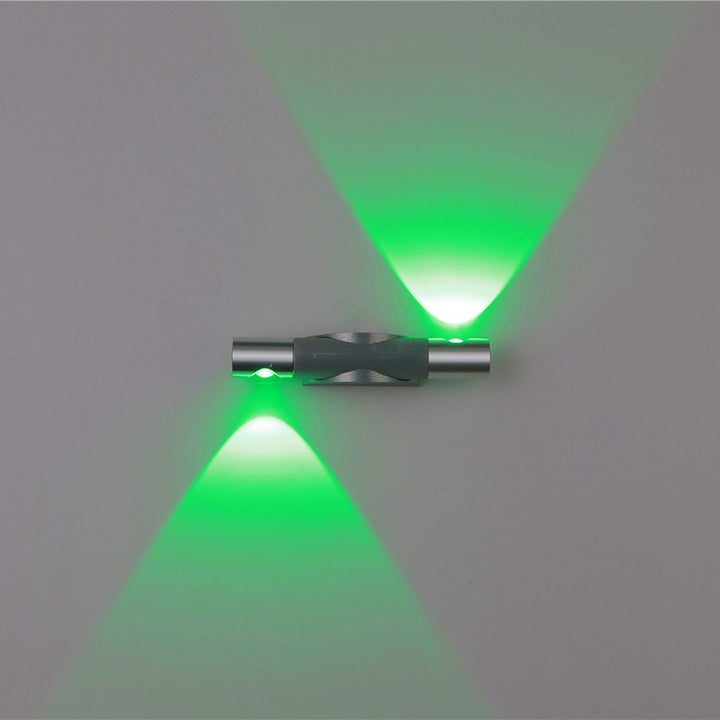 Contemporary Industrial Aluminum Acrylic Strip Brushed Turnable LED Wall Sconce Lamp For Hallway