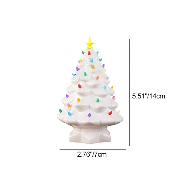 Moderne Art-Deco-Harz-Weihnachtsbaum-Steckerdekoration LED-Wandleuchte für Schlafzimmer 