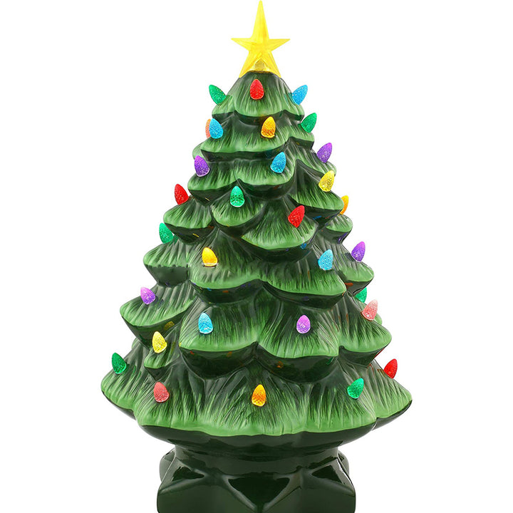 Moderne Art-Deco-Harz-Weihnachtsbaum-Steckerdekoration LED-Wandleuchte für Schlafzimmer 