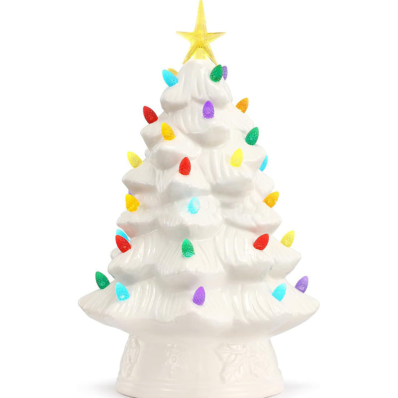 Moderne Art-Deco-Harz-Weihnachtsbaum-Steckerdekoration LED-Wandleuchte für Schlafzimmer 