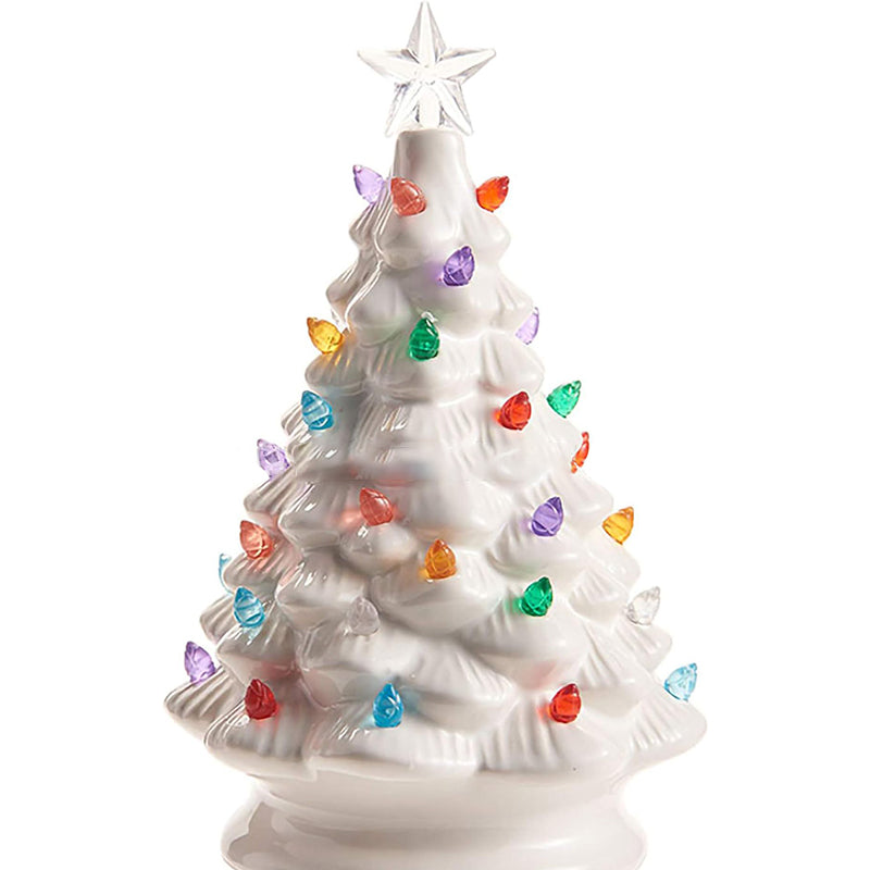 Moderne Art-Deco-Harz-Weihnachtsbaum-Steckerdekoration LED-Wandleuchte für Schlafzimmer 