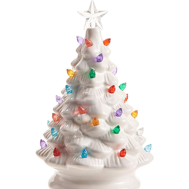 Moderne Art-Deco-Harz-Weihnachtsbaum-Steckerdekoration LED-Wandleuchte für Schlafzimmer 