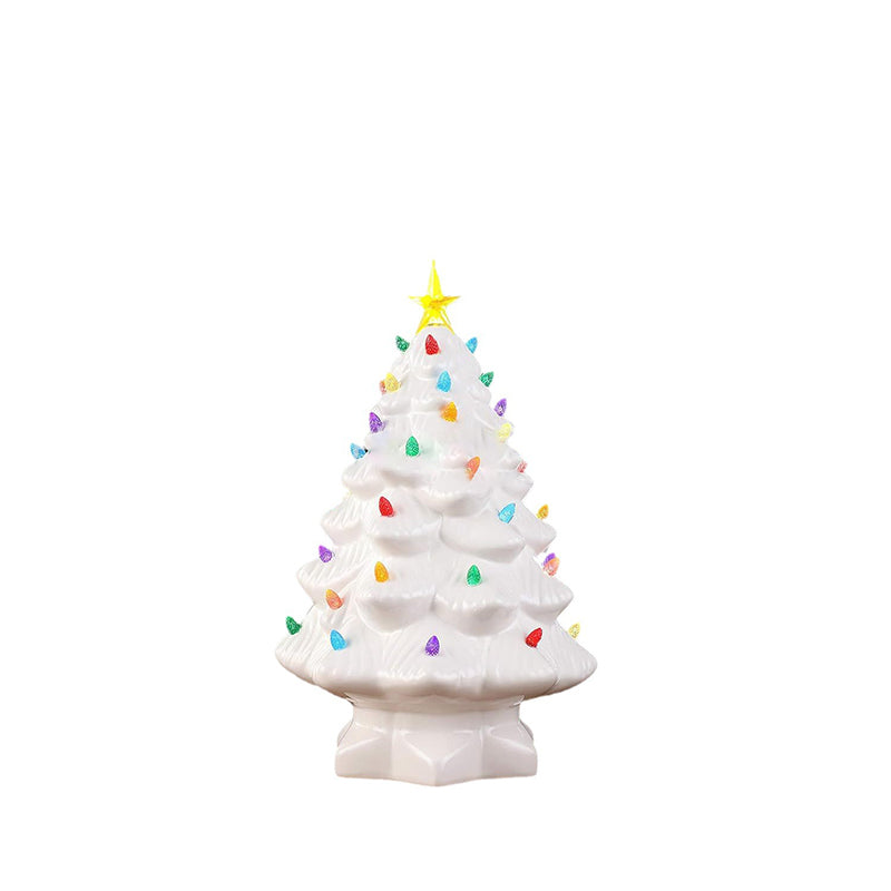 Moderne Art-Deco-Harz-Weihnachtsbaum-Steckerdekoration LED-Wandleuchte für Schlafzimmer 