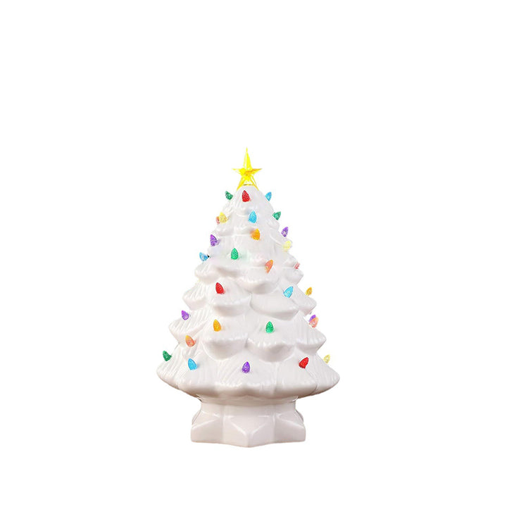 Moderne Art-Deco-Harz-Weihnachtsbaum-Steckerdekoration LED-Wandleuchte für Schlafzimmer 