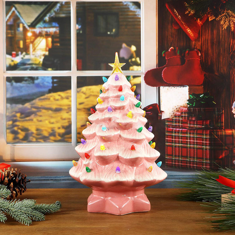 Moderne Art-Deco-Harz-Weihnachtsbaum-Steckerdekoration LED-Wandleuchte für Schlafzimmer 