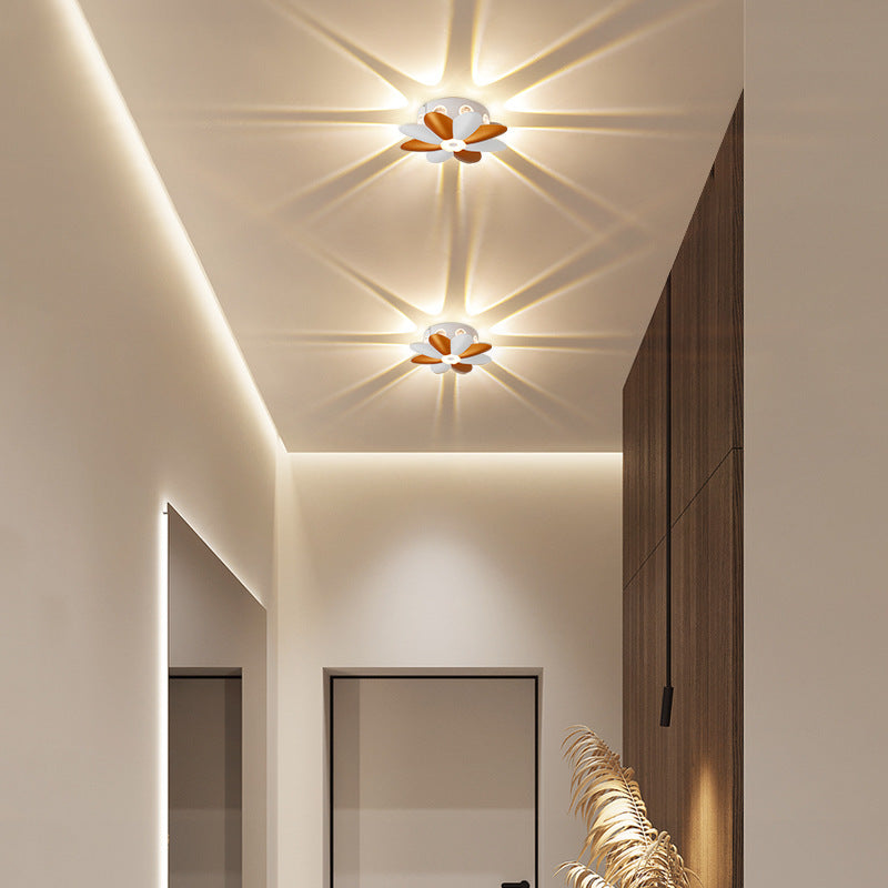 現代的なスカンジナビア防水アルミニウムアクリルフラワーLEDウォールスコンスランプ屋外パティオ用 