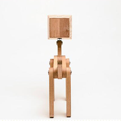 Contemporary Nordic Wood Hardware Acrylic Cute Puppy Adjustable LED Table Lamp For Study