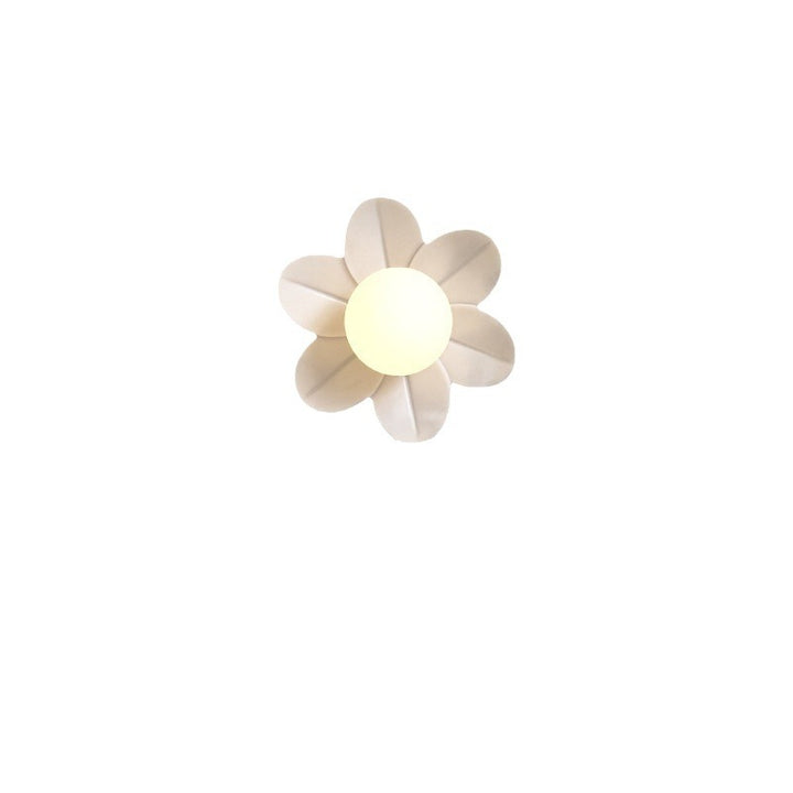 Zeitgenössische nordische Harzglas-Eisen-Blumenzugkette 1-Licht-Wandleuchte für das Bett 
