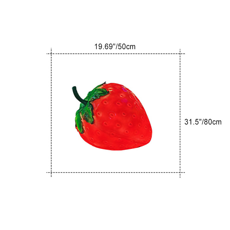 Éclairage paysager LED pour jardin en forme de fraise en résine fibre de verre Art déco moderne 