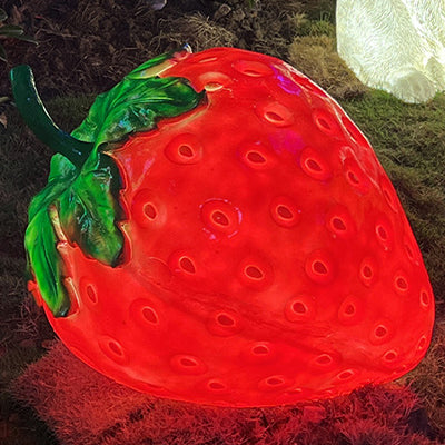 Éclairage paysager LED pour jardin en forme de fraise en résine fibre de verre Art déco moderne 