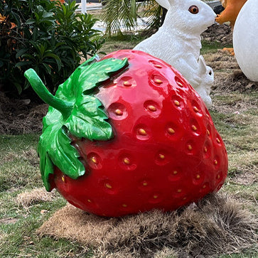 Éclairage paysager LED pour jardin en forme de fraise en résine fibre de verre Art déco moderne 
