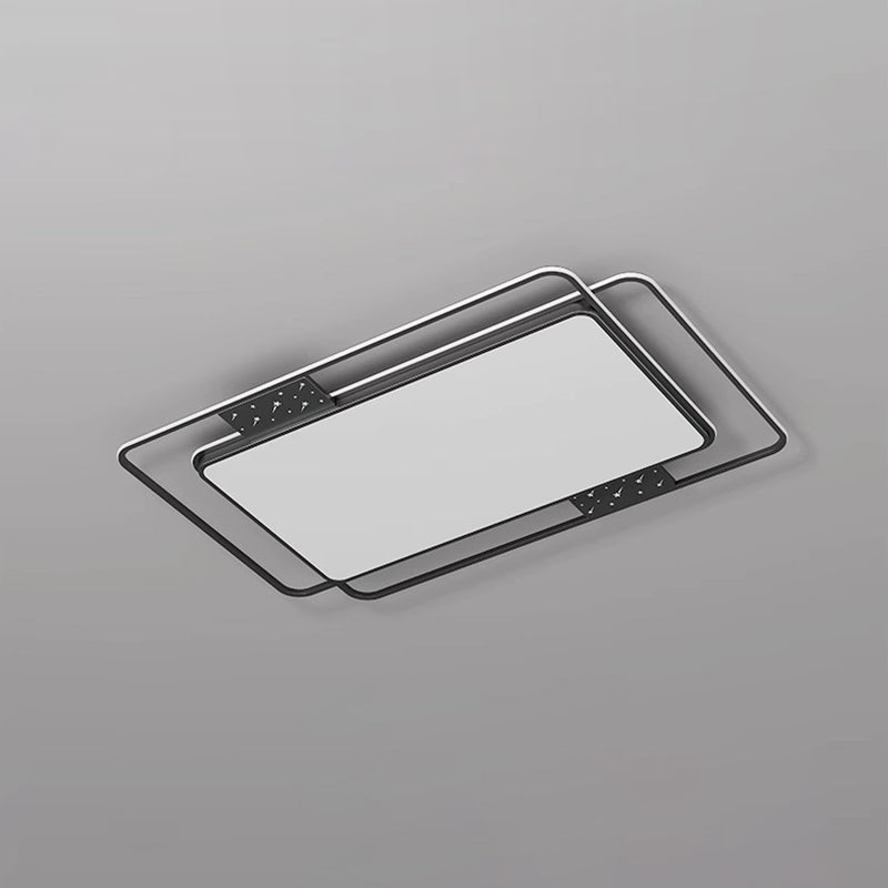 Plafonnier LED moderne nordique en fer acrylique rectangulaire carré rond étoile avec projecteur pour chambre 