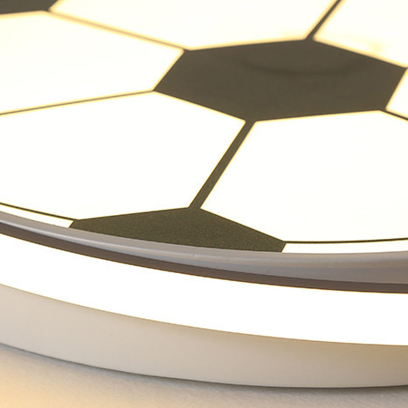 Plafonnier LED rond en fer acrylique pour chambre d&