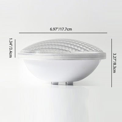 Lumière extérieure sous-marine LED haute puissance ronde en ABS PC imperméable de simplicité moderne pour patio extérieur 