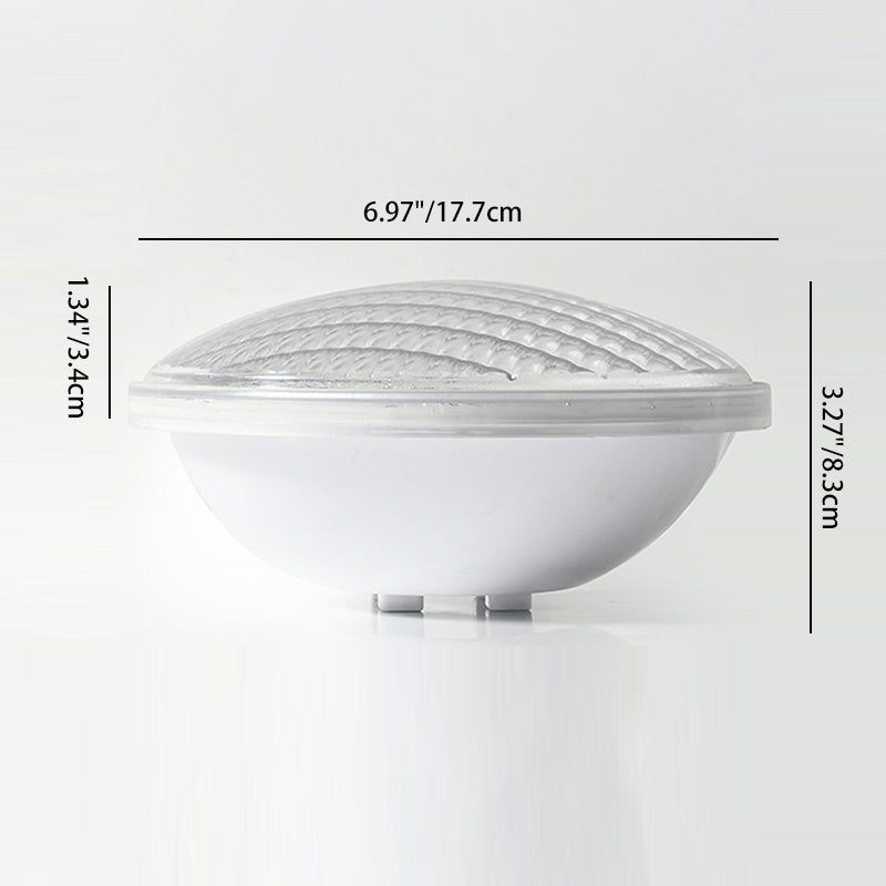 Lumière extérieure sous-marine LED haute puissance ronde en ABS PC imperméable de simplicité moderne pour patio extérieur 