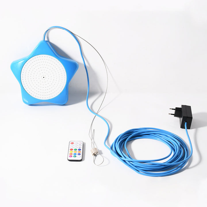 Contemporary Creative Solar Bluetooth Waterproof ABS Metal Pentagram LED Underwater Outdoor Light For Outdoor Patio