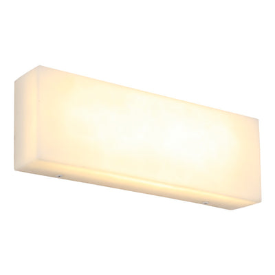 Applique Murale à LED Rectangulaire en Fer Imitation Marbre de Simplicité Moderne pour Couloir 