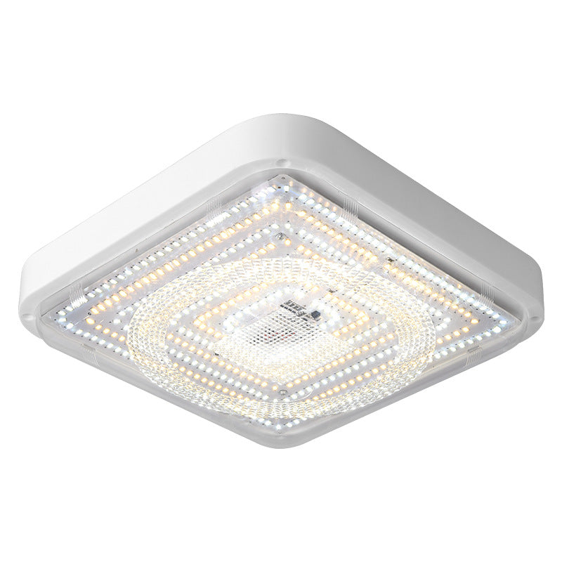 ضوء السقف LED المربع المقاوم للماء بالطاقة الشمسية من ABS بتصميم بسيط حديث للفناء الخارجي 