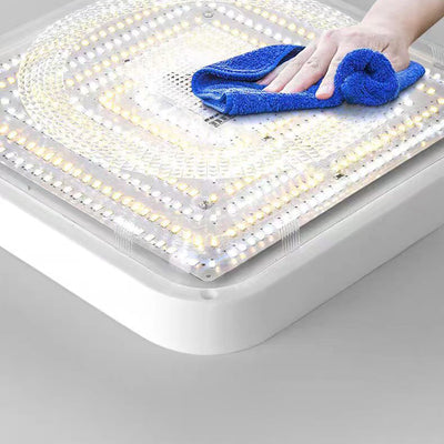 ضوء السقف LED المربع المقاوم للماء بالطاقة الشمسية من ABS بتصميم بسيط حديث للفناء الخارجي 