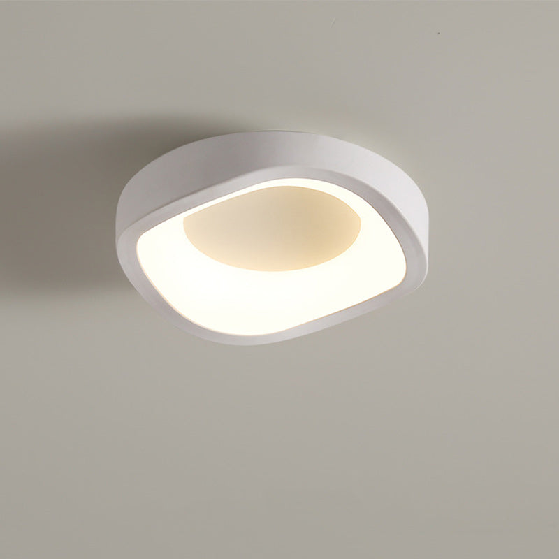 Plafonnier LED contemporain scandinave en fer et acrylique avec motif de fleurs rondes et nuages pour couloir 