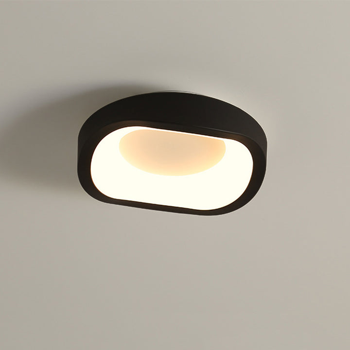 Plafonnier LED contemporain scandinave en fer et acrylique avec motif de fleurs rondes et nuages pour couloir 