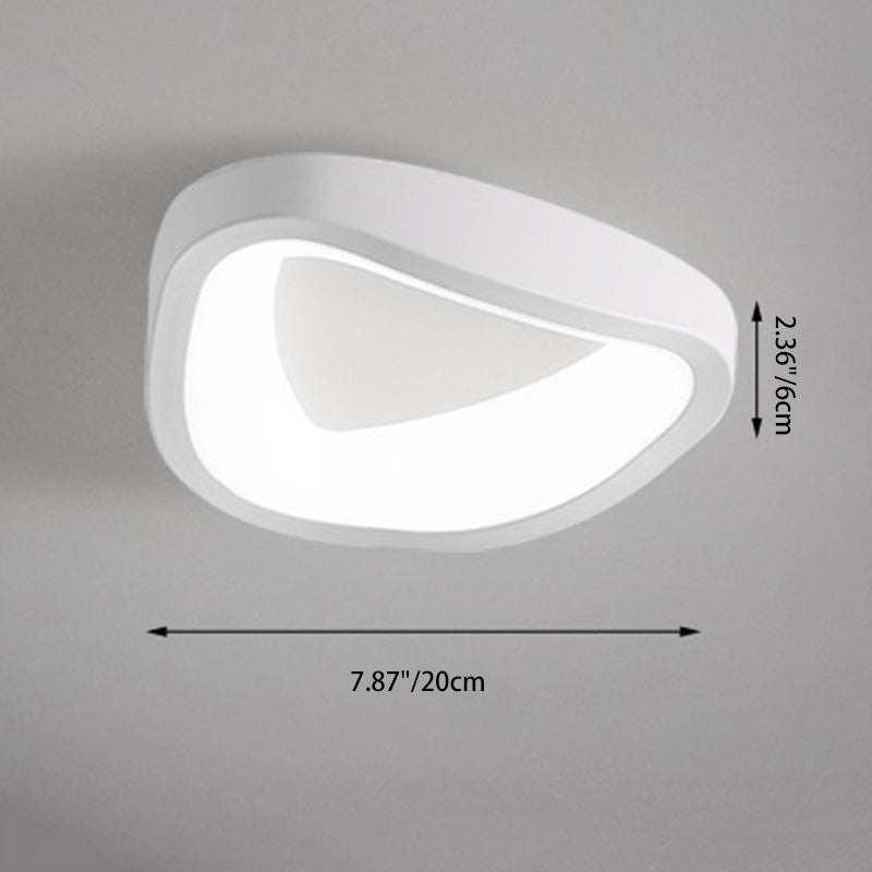 Plafonnier LED contemporain scandinave en fer et acrylique avec motif de fleurs rondes et nuages pour couloir 