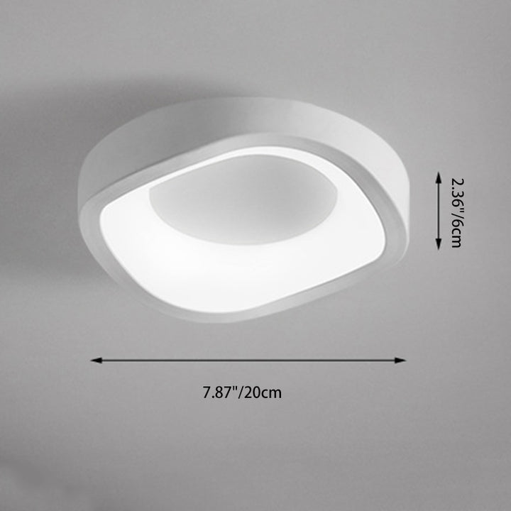 Plafonnier LED contemporain scandinave en fer et acrylique avec motif de fleurs rondes et nuages pour couloir 