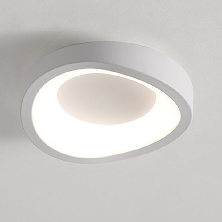 Plafonnier LED contemporain scandinave en fer et acrylique avec motif de fleurs rondes et nuages pour couloir 