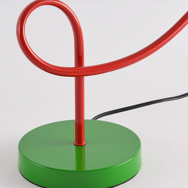 Modern Art Deco Kids Iron PLA Moon Wired 1-Light Table Lamp For Study