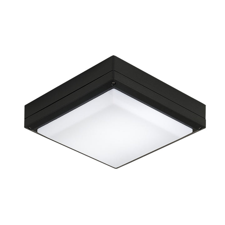Modern Simplicity Waterproof Aluminum Acrylic Square Line LED Outdoor Flush Mount Ceiling Light For Outdoor Patio