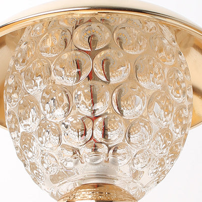 Modern Luxury Rechargeable Iron Crystal Glass Ball Column LED Table Lamp For Bedroom