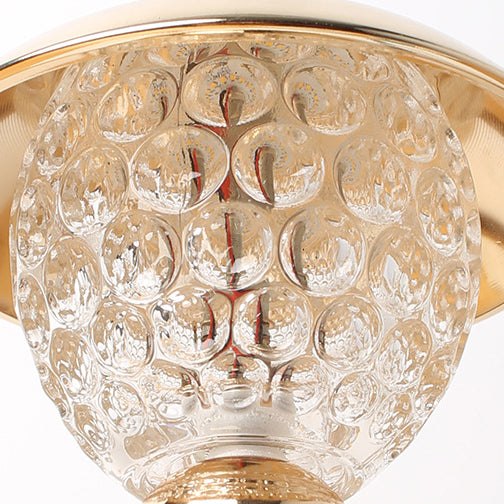 Modern Luxury Rechargeable Iron Crystal Glass Ball Column LED Table Lamp For Bedroom