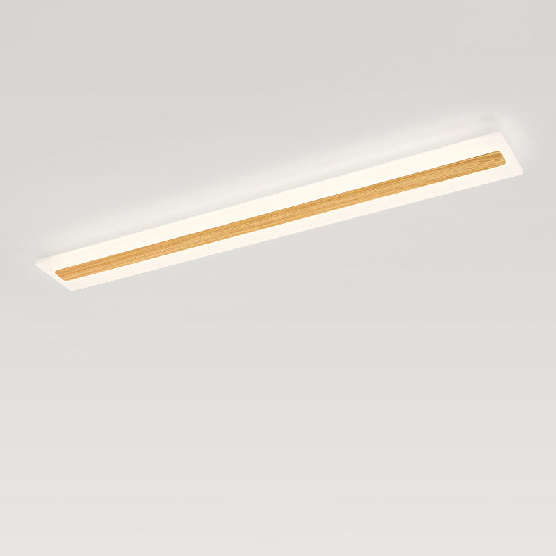 Plafonnier LED rectangulaire minimaliste moderne en fer et acrylique pour couloir 