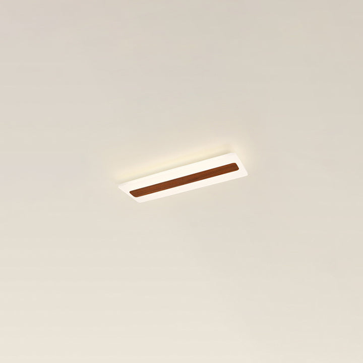 Plafonnier LED rectangulaire minimaliste moderne en fer et acrylique pour couloir 