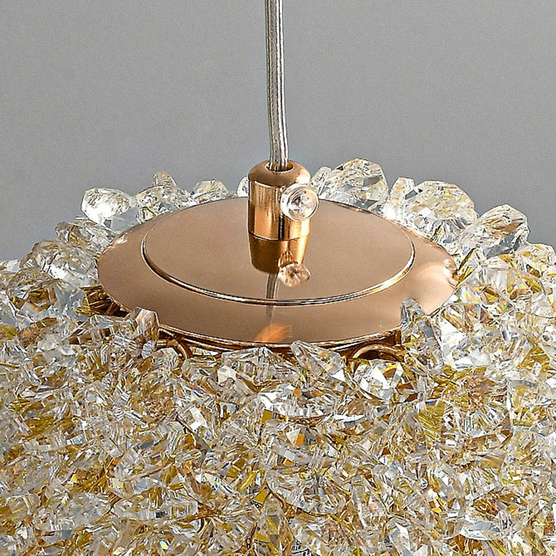 Modern Luxury Hardware Crystal Ball Diamond 1/2 Light Wall Sconce Lamp For Bedside