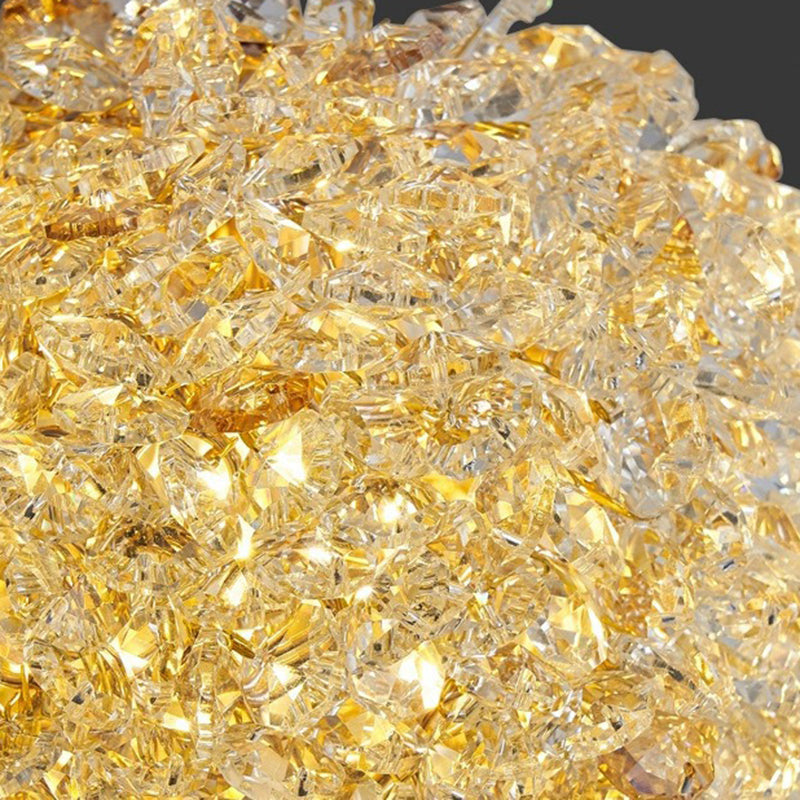 Modern Luxury Hardware Crystal Ball Diamond 1/2 Light Wall Sconce Lamp For Bedside