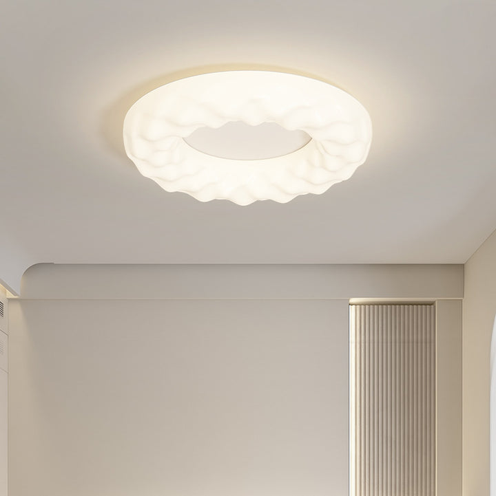 Traditionelle französische Eisen-PE-Wolkenkeks-Runde LED-Deckenleuchte für das Schlafzimmer 