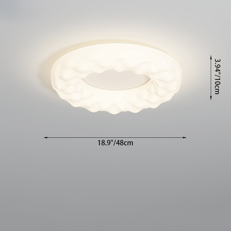 Traditionelle französische Eisen-PE-Wolkenkeks-Runde LED-Deckenleuchte für das Schlafzimmer 