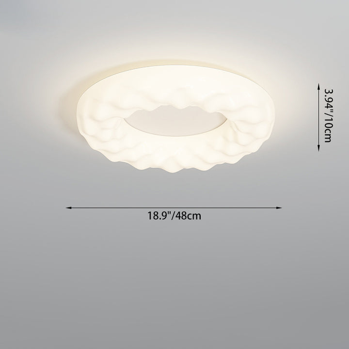 Traditionelle französische Eisen-PE-Wolkenkeks-Runde LED-Deckenleuchte für das Schlafzimmer 