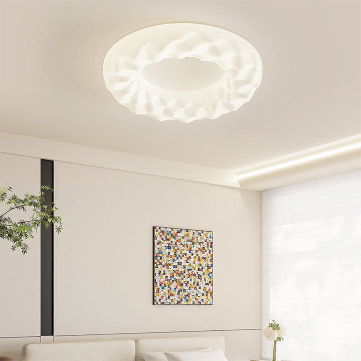 Traditionelle französische Eisen-PE-Wolkenkeks-Runde LED-Deckenleuchte für das Schlafzimmer 