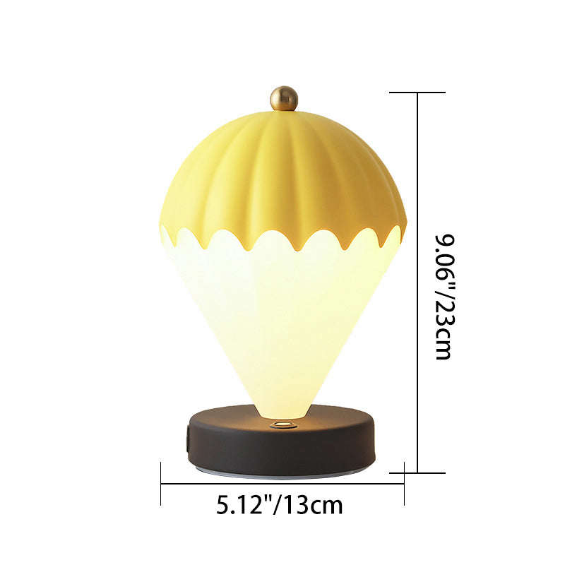 Contemporary Scandinavian Rechargeable Iron Acrylic Balloon LED Table Lamp Night Light For Bedroom