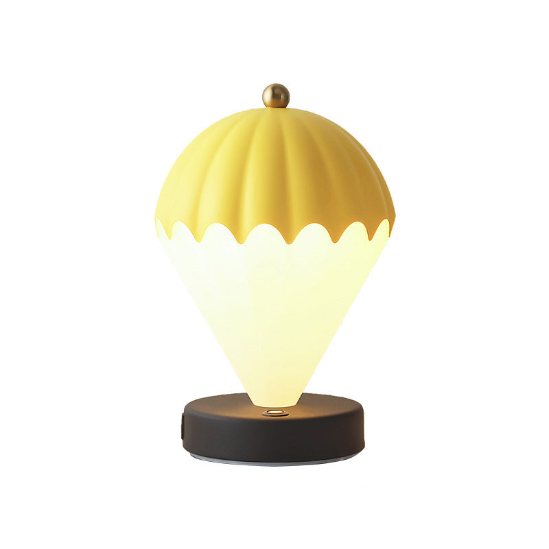 Contemporary Scandinavian Rechargeable Iron Acrylic Balloon LED Table Lamp Night Light For Bedroom
