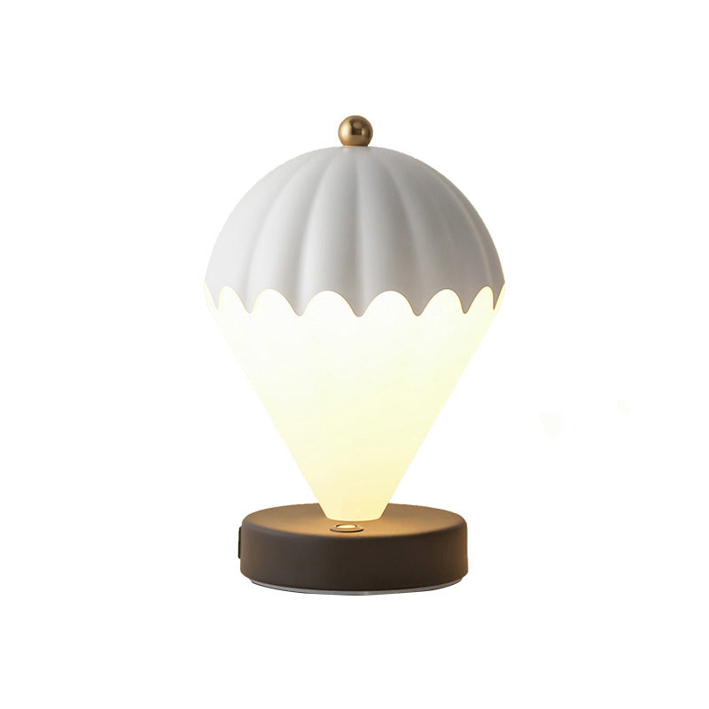 Contemporary Scandinavian Rechargeable Iron Acrylic Balloon LED Table Lamp Night Light For Bedroom