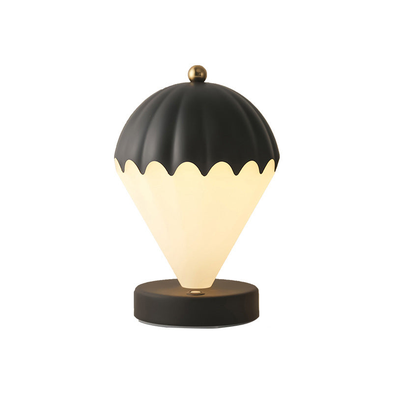 Contemporary Scandinavian Rechargeable Iron Acrylic Balloon LED Table Lamp Night Light For Bedroom