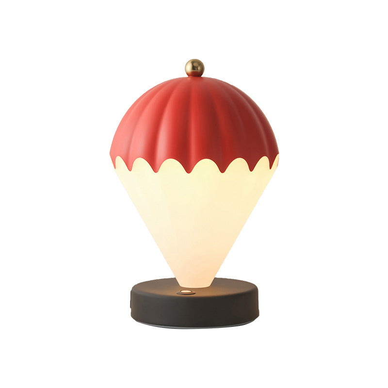 Contemporary Scandinavian Rechargeable Iron Acrylic Balloon LED Table Lamp Night Light For Bedroom