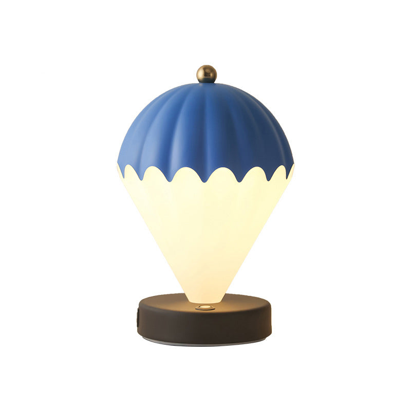 Contemporary Scandinavian Rechargeable Iron Acrylic Balloon LED Table Lamp Night Light For Bedroom