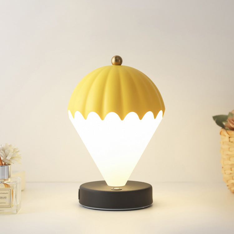 Contemporary Scandinavian Rechargeable Iron Acrylic Balloon LED Table Lamp Night Light For Bedroom